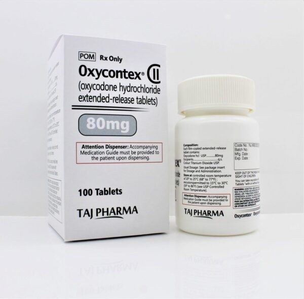 100 Tablets 80mg Oxycontex