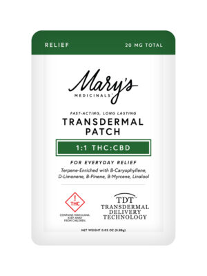 1:1 CBD: THC Transdermal Patch For Sale 1:1 CBD: THC Transdermal Patch For Sale 20 mg